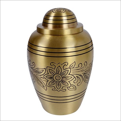 Gifts And Crafts Flower Brass Urn