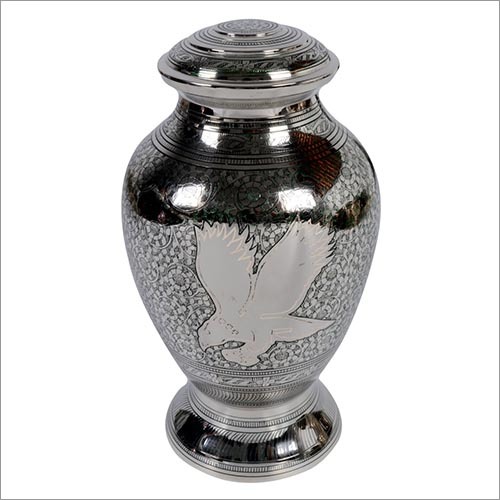 Gifts And Crafts Eagle Silver Brass Urn