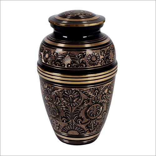 Gifts And Crafts Classic Black Brass Urn