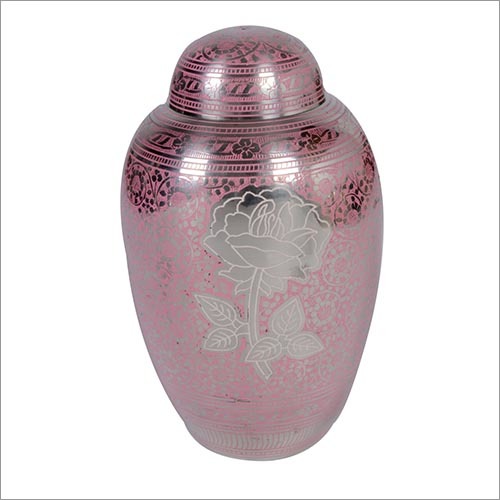 Gifts And Crafts Rose Pink Brass Urn