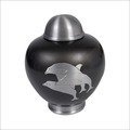 Gifts And Crafts Dolphin Brass Urn