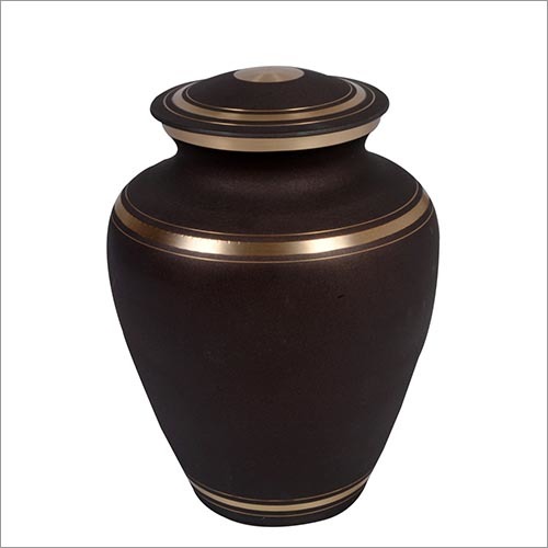 Gifts And Crafts Dark Brown Brass Urn