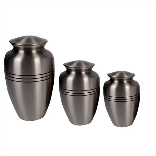 Gifts And Crafts Ribs Pewter Brass Urn