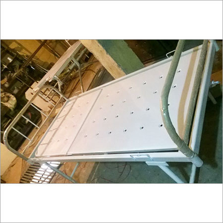 Hospital Bed - Steel Frame 78x36x24in, Manual Head Foot Adjustment, Foam Mattress, Side Rails, Powder Coat Finish