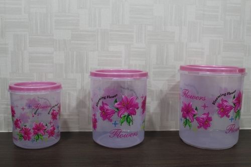 Transparent Printed Container Set