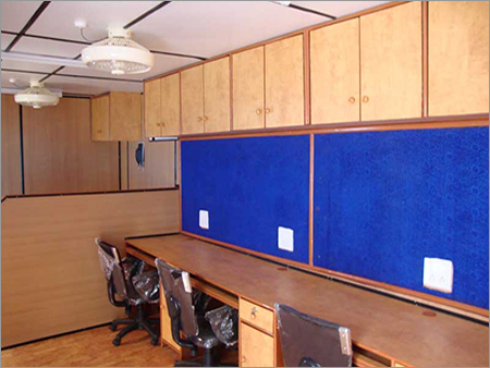 Portable Office Cabin - Steel Construction, 10'x10' to 40'x10' Dimensions | Spacious Design, Customized Specifications, Proper Ventilation, Sliding Windows