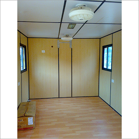 Internal Decorated Cabin - MS Steel Portable Cabin 10'x15', Spacious With Proper Ventilation, Elegant Lighting, Sliding Windows