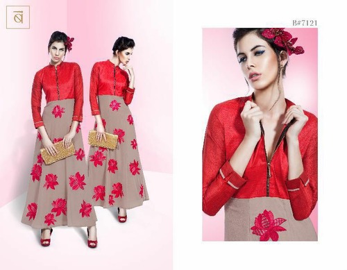 Blush-6 Georgette Embriodary suit