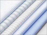 Striped Synthetic Shirting Fabric