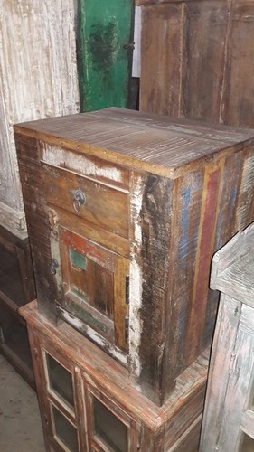 Reclaimed Wooden Bed Side