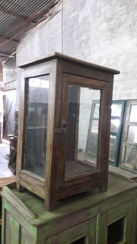 Small Antique Glass Showcase