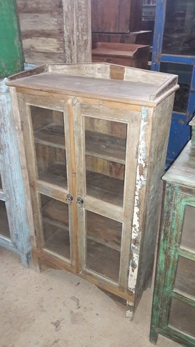 Small Wooden Glass Almirah