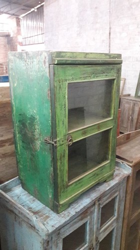 Small Green Glass Showcase