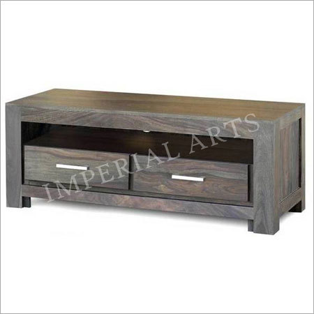 Sheesham Wood 2 Drawer TV Cabinet