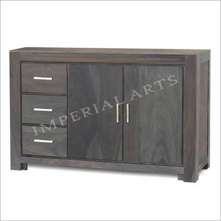Sheesham Wood 3 Drawer 2 Door Side Board