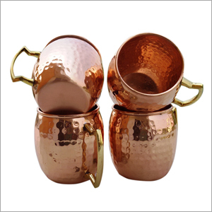 Hammered Moscow Mule Mugs Of Pure Copper