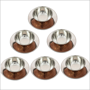 Copper Stainless Steel Soup Bowls Set Of 6