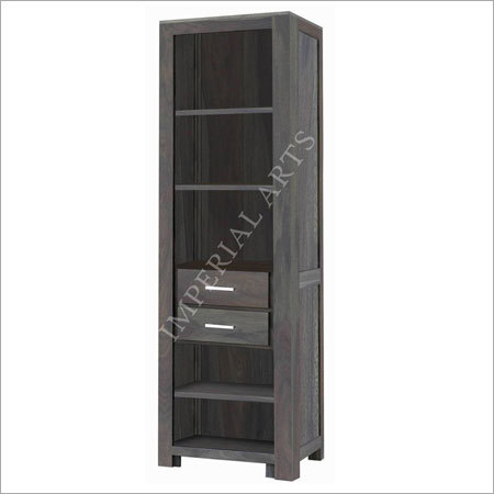 Sheesham Wood 2 Drawer Book Shelf