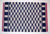 Modern Home Decor Indian Traditional Rug - Cotton, 4 X 6 Feet, Black & White With Red Border | Hand Washable, Anti-slip, Handmade Design