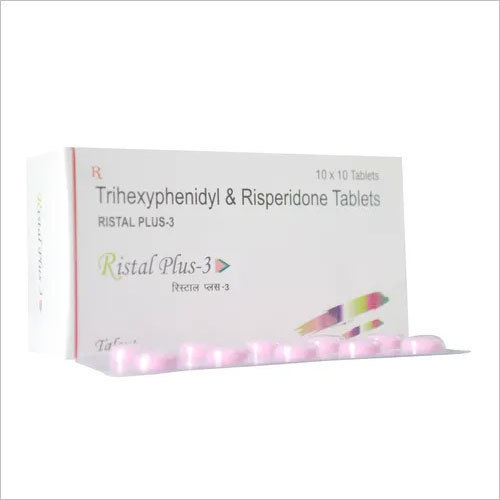 Risperidone 3 Mg + Trihexyphenidyl 2 Mg Grade: Pharmaceutical Grade