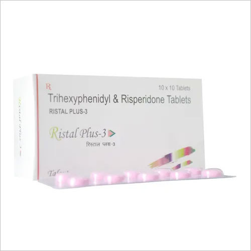 Risperidone 3 mg + Trihexyphenidyl 2 mg