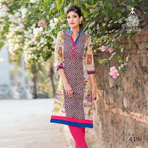 Designer Cotton Kurtis Wholesales Rate