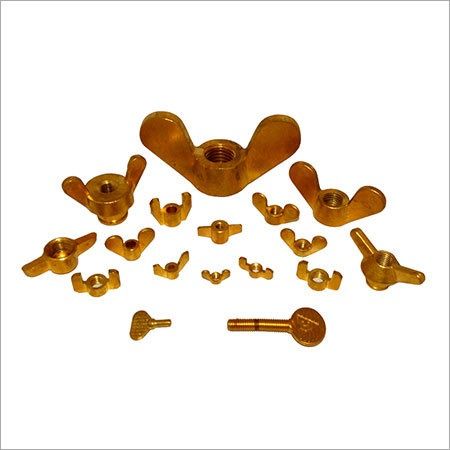 Wing Nuts Brass