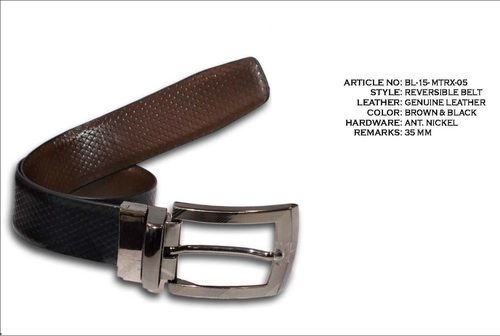 Beaded Black Leather belts