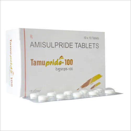 White Amisulpride 100 Mg