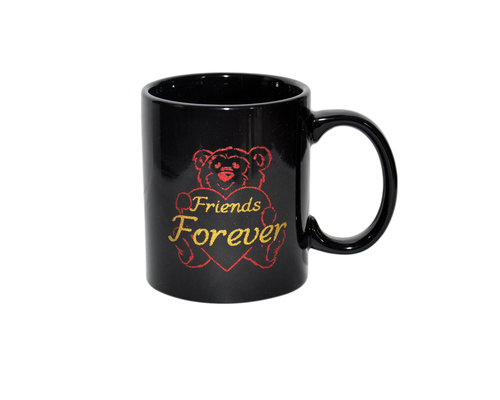 Ceramic Mugs - Premium Quality Lightweight Round Black Mug | Ideal for Gifting Purposes