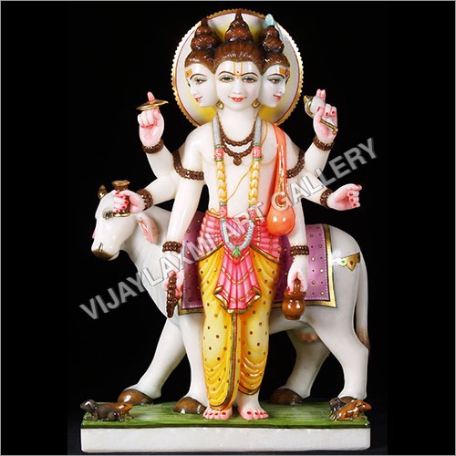 Marble Dattatreya Statue