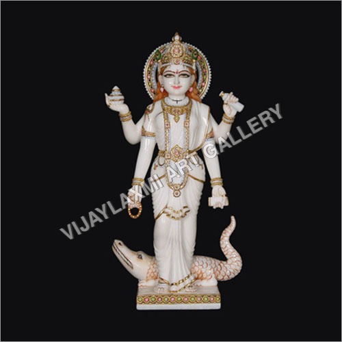 Marble Ganga Statue