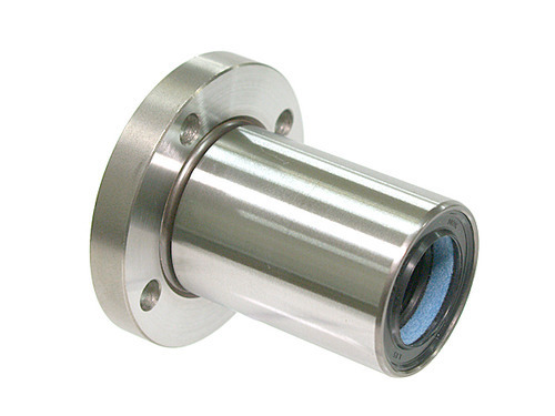 LMF Round Flange Linear Bearing Series - Bore Size 5mm-100mm, UU Seals, Lightweight Resin Retainer, Reliable Motion with Low Friction