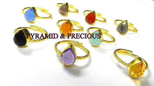 Gemstones Silver Finger Rings