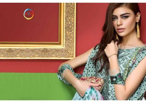 Pure Printed Cotton Suit