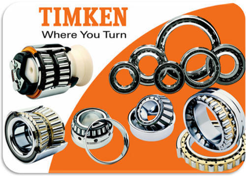 TIMKEN Bearing - Chrome Steel, Bore Size 10mm - 1200mm | Lightweight, Breakage Resistant, Ideal for Radial and Axial Loads