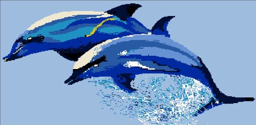 Dolphin Mosaic Tiles