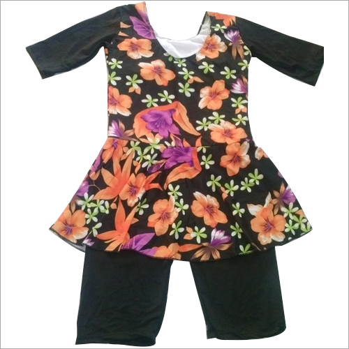 Swimming Suit with Half Cycling & Sleeves