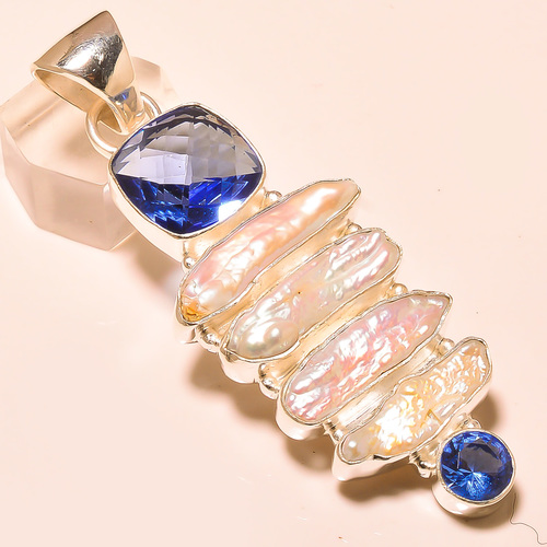 BIWA PEARL ,TANZANITE QUARTZ
