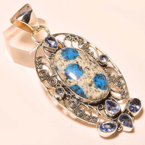 RARE K2 AZURITE , TANZANITE QUARTZ VINTAGE STYLE