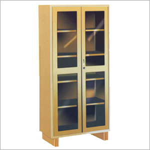 Glass Door Cupboard with 4 Adjustable Shelves