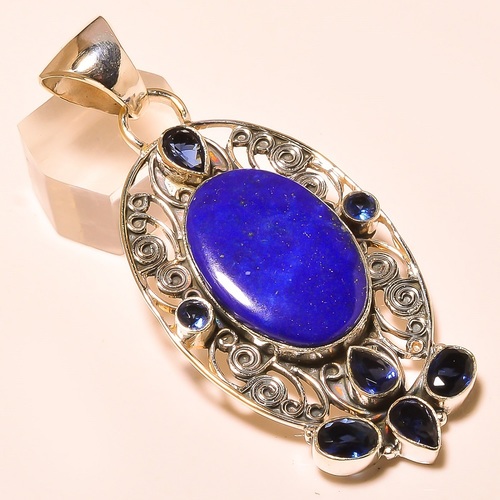 LAPIS LAZULI , BLUE SAPPHIRE VINTAGE STYLE