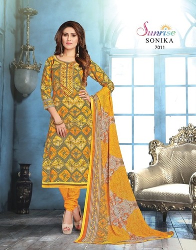 Sonika -7 cotton Embriodary suit