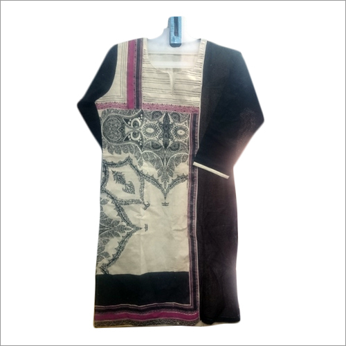 C/Chanderi D/St.print Kurta