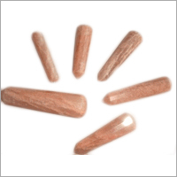 Orange Moonstone Massager - Wood, 7-Piece Set, Conical Shape, Orange | Relaxation, Pain Relief, Stress Reduction, Circulation Improvement