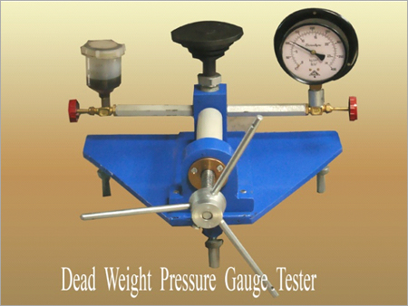 Dead Weight Pressure Gauge Tester