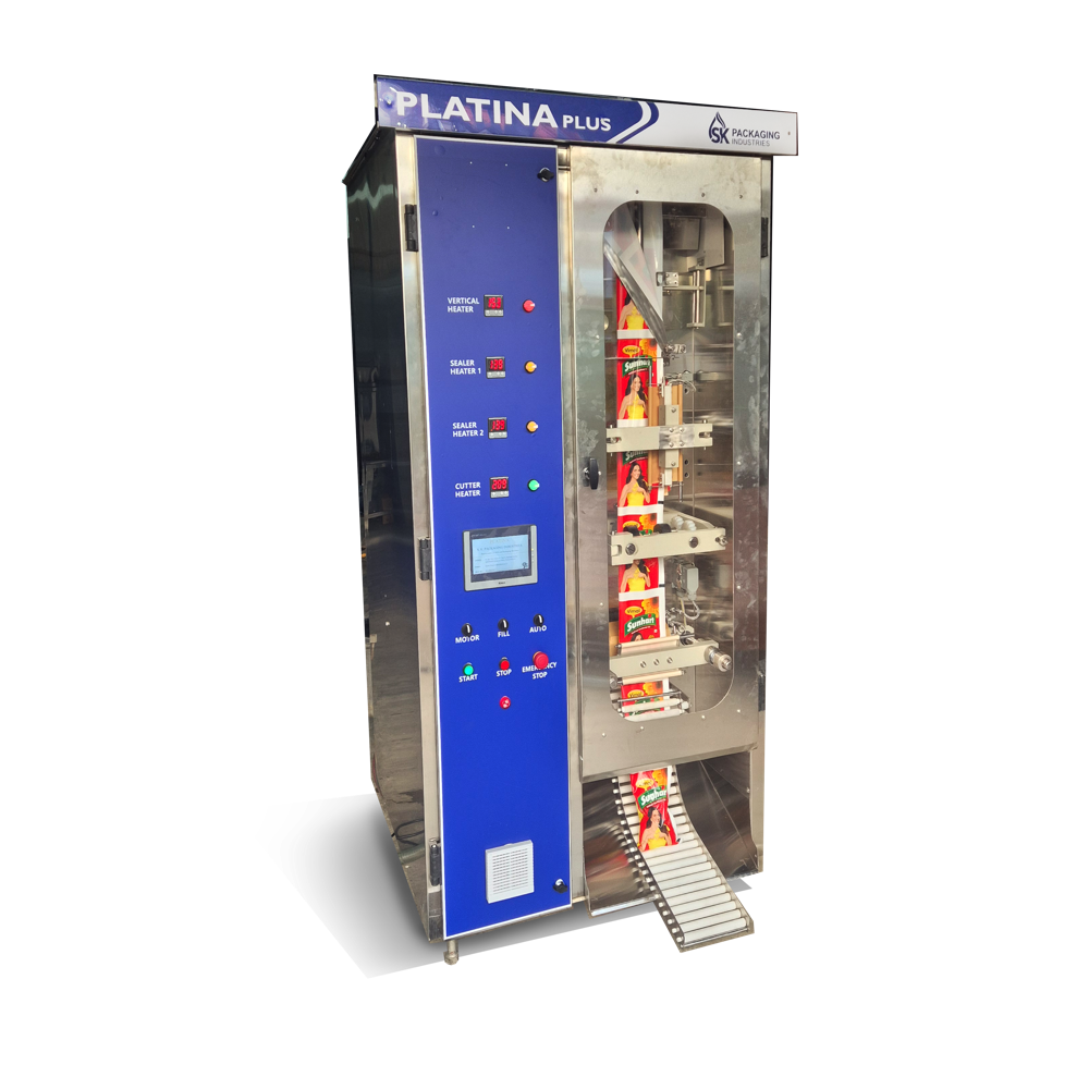Pouch Packing Machine - Stainless Steel, Semi-Automatic, 220 Volt | Low Power Consumption, High Durability, Smooth Operations, Longer Functional Life