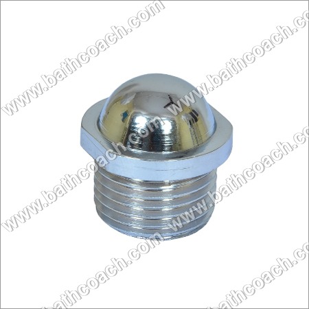 Brass CP Round Stop Plug