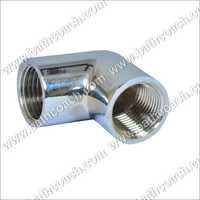 Brass Cp Elbow - 1/2 X 1/2 Inch, Chrome Plated | Anti-corrosive, High Durability, Available In Collar And Without Collar Options