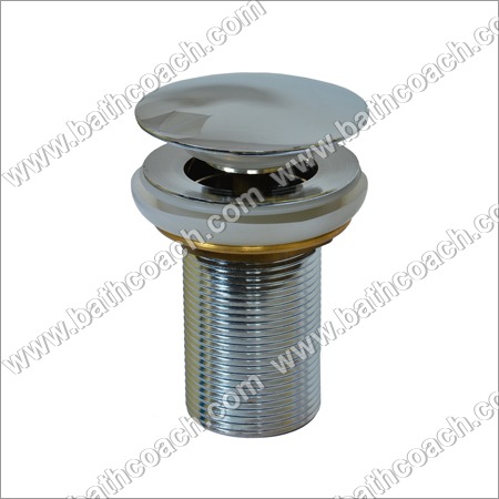 Brass CP Pop Up Waste Coupling - 1 1/4" Size, 3 1/2" Length, Chrome Plated Finish | Round Male Connection, Brass & Rubber Material, Anti-Corrosive